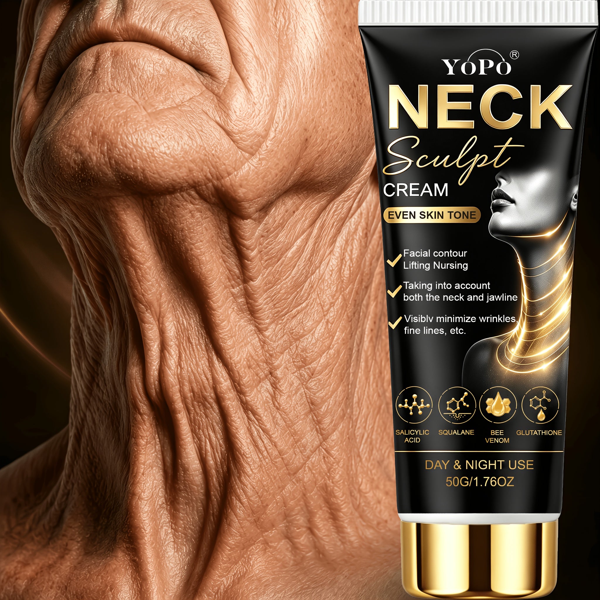 ultra powerful two minute firming lifting neck cream