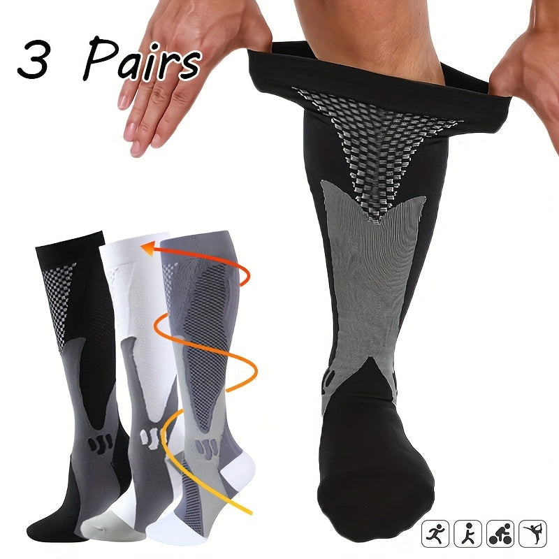 3 pairs compression socks women men compression stockings