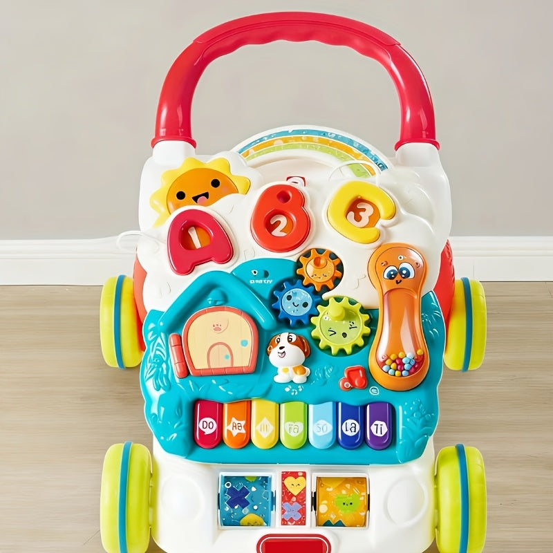 baby learning walker 2in 1 sit stand learning toys
