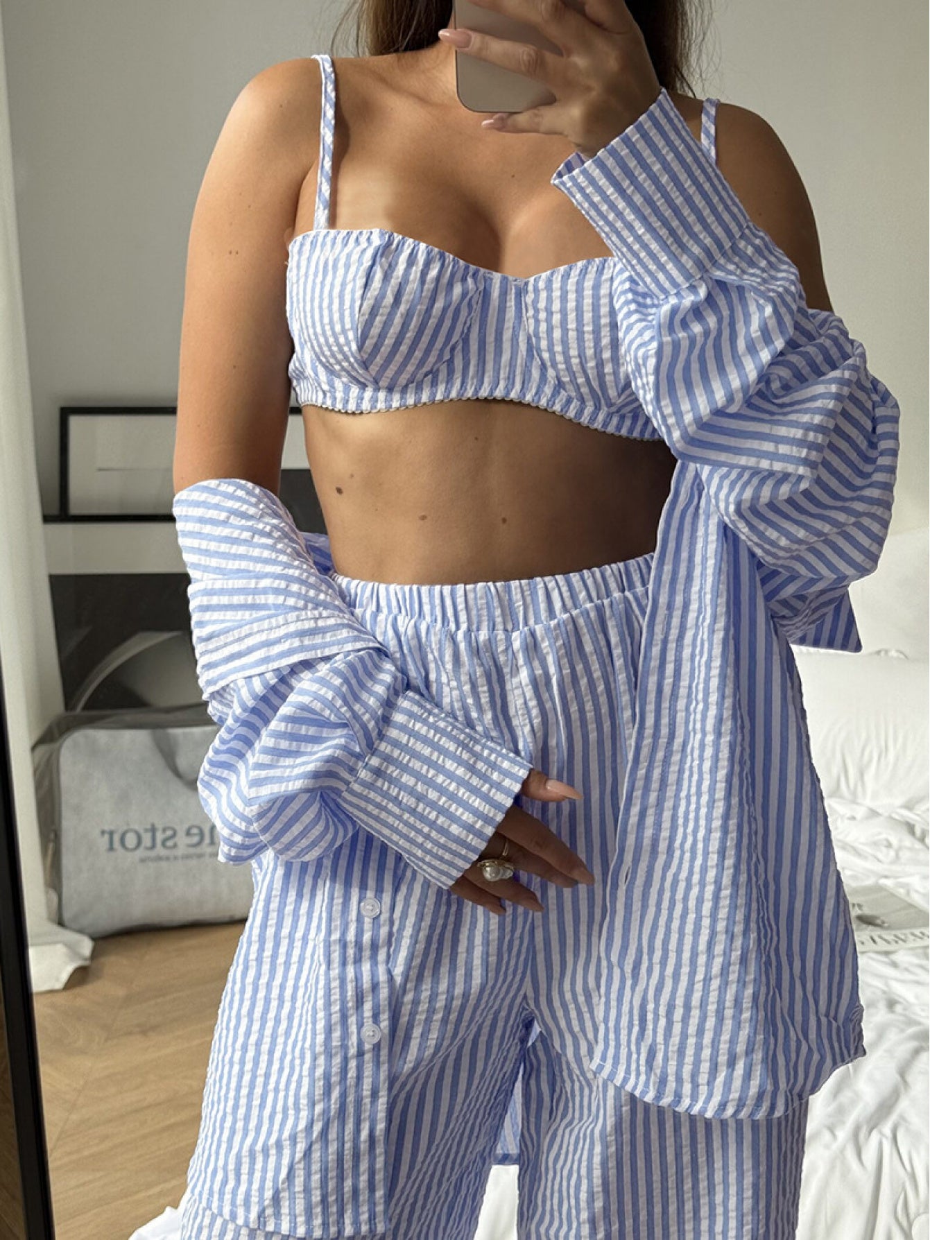 3pcs womens pajamas set autumn winter featuring soft