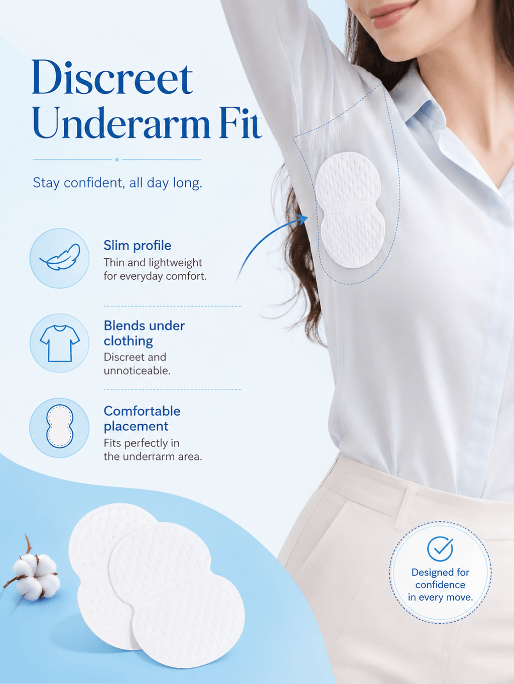 100pcs womens disposable underwear gaskets
