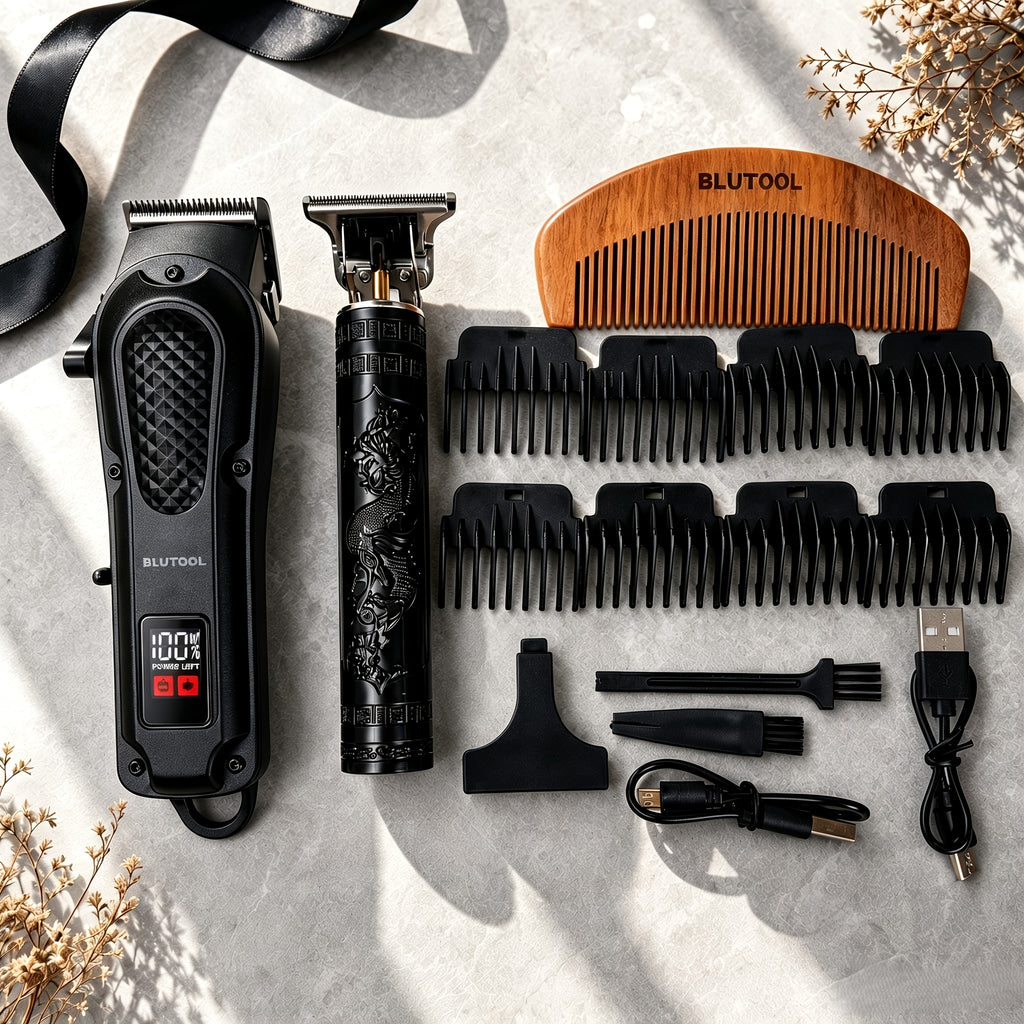 rechargeable electric grooming kit   an lcd battery