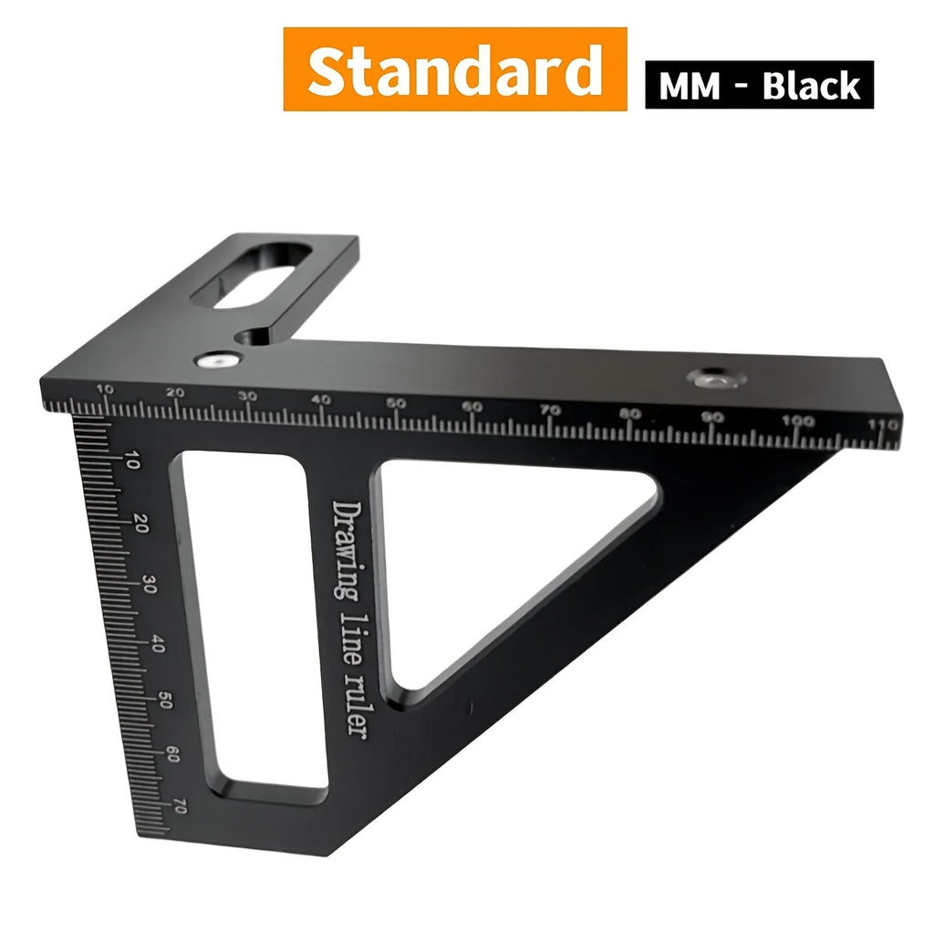 aluminum alloy woodworking square protractor 45 90 degree
