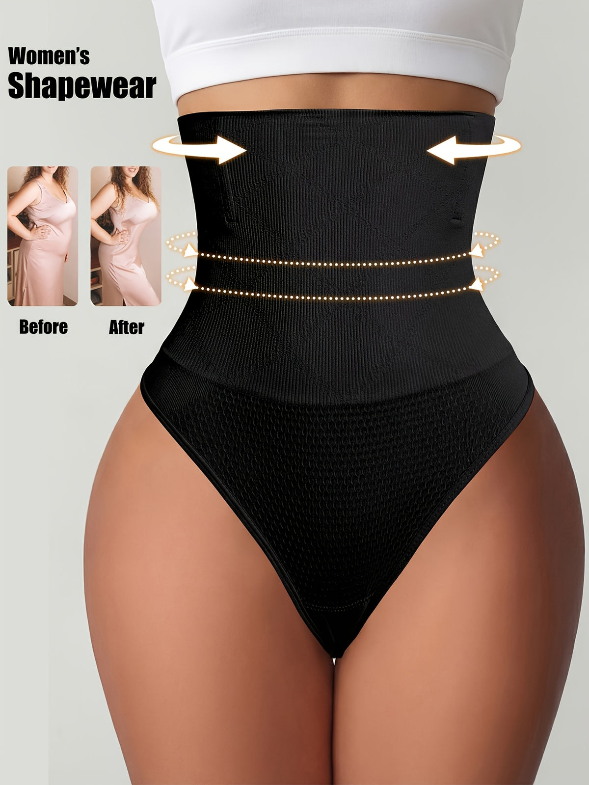 1pc high waist seamless womens   tummy control panties