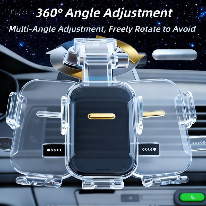 car mounted waterfall style phone holder a powerful suction