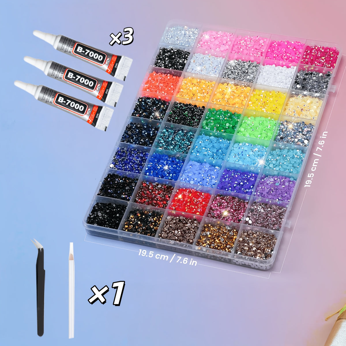 40 colors 50000pcs 3mm   decoration set resin