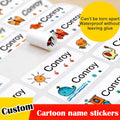 60 360pcs custom waterproof cartoon name stickers anti