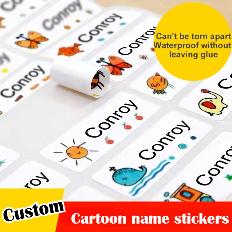 60 360pcs custom waterproof cartoon name stickers anti