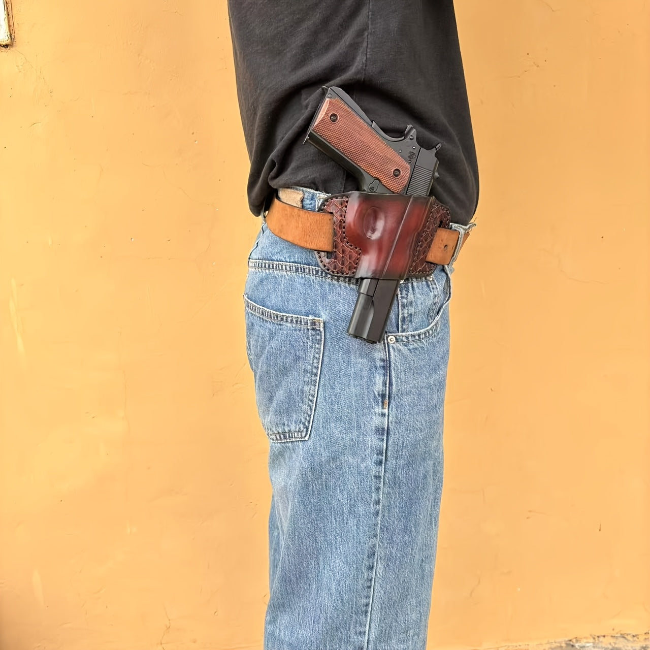 1911 hand shaped cowhide holster suitable 1911 models temu