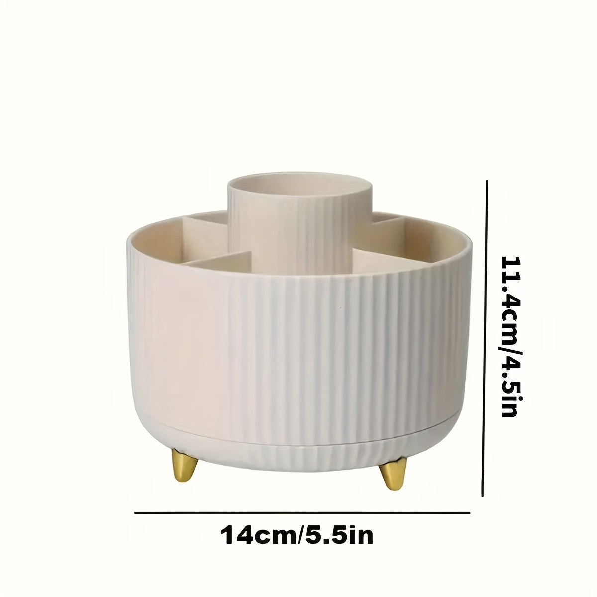 360 rotating makeup organizer 1pc plastic cosmetic storage 5