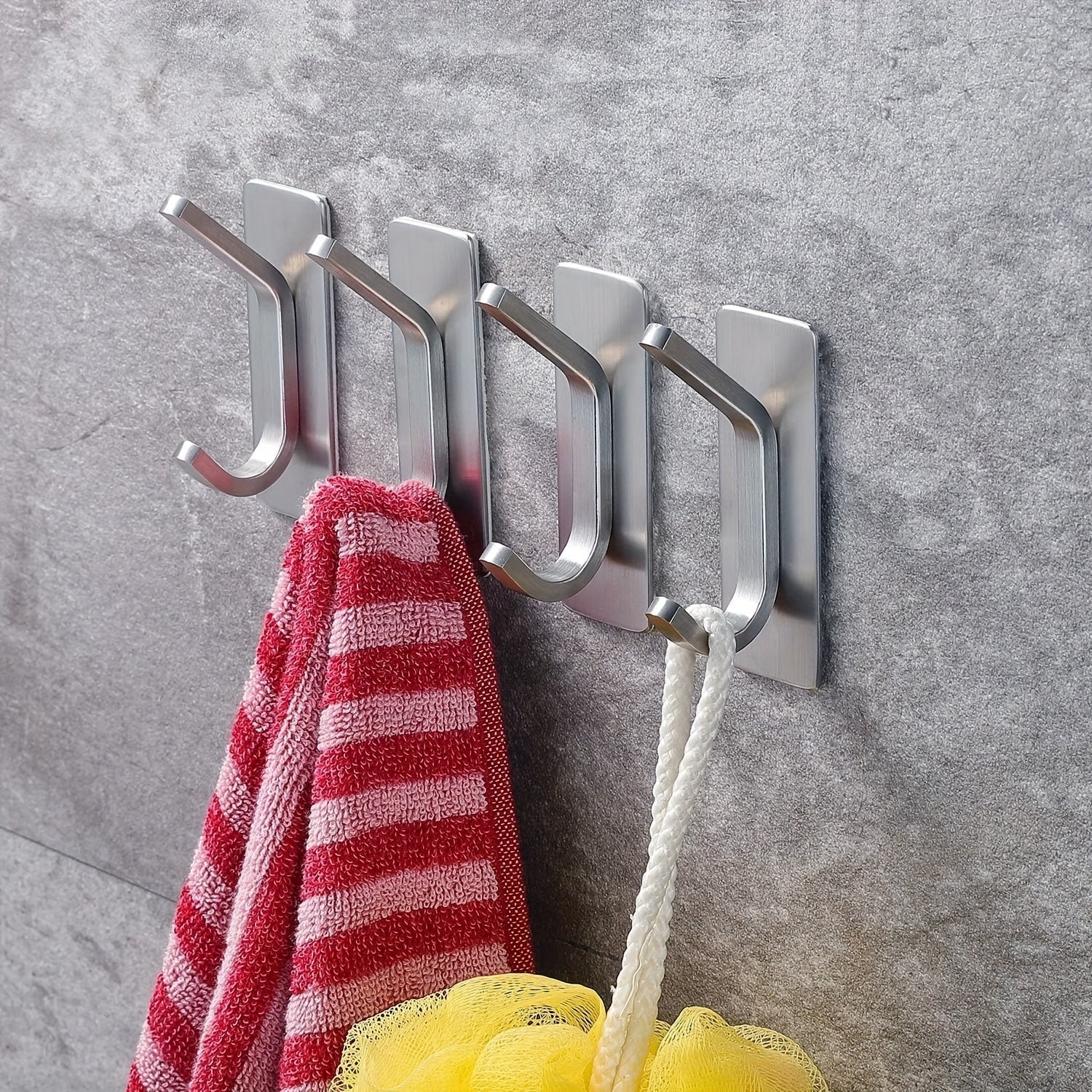 2 4pcs no drilling required   hook clothes towels