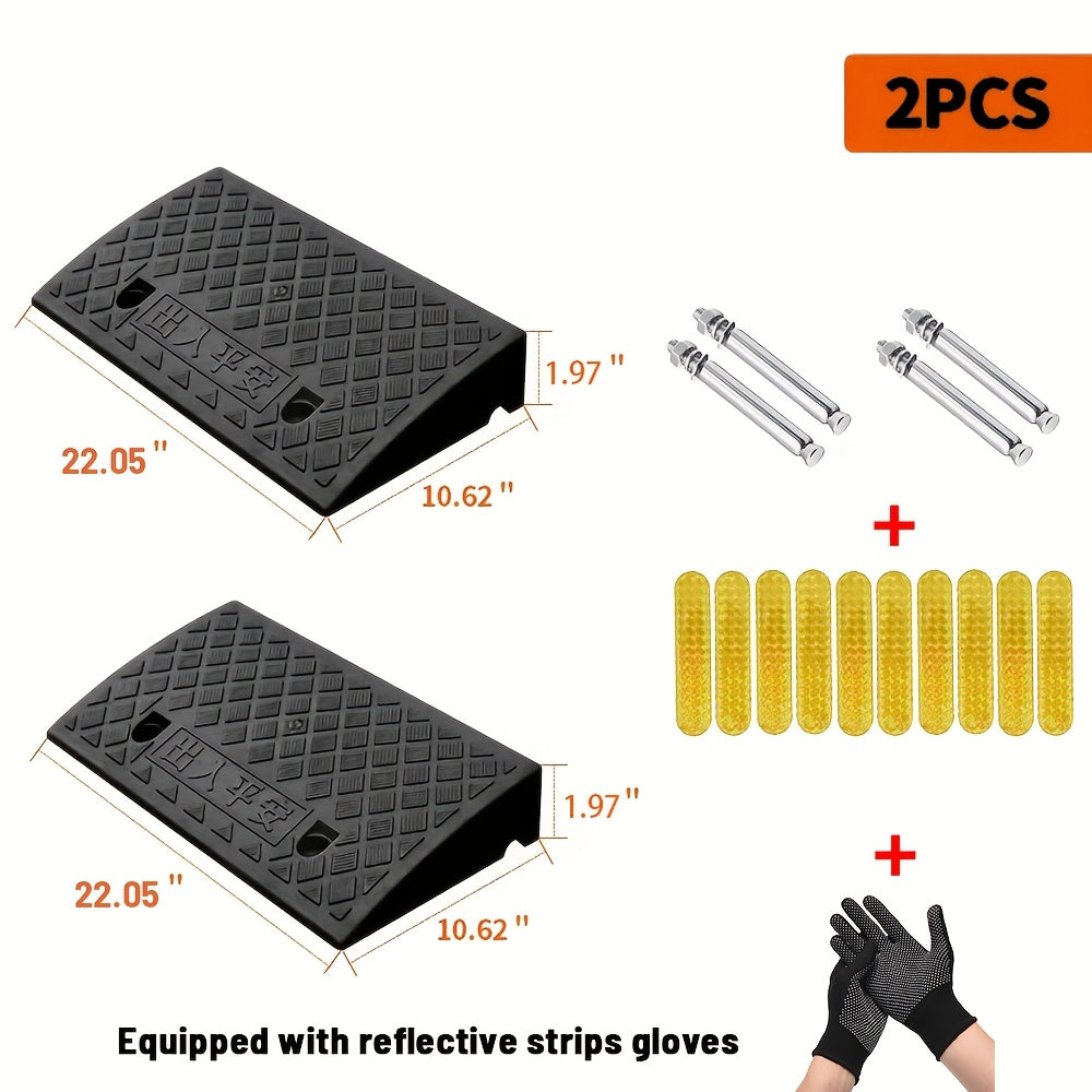 2pcs car sidewalk ramp portable   ramp suitable
