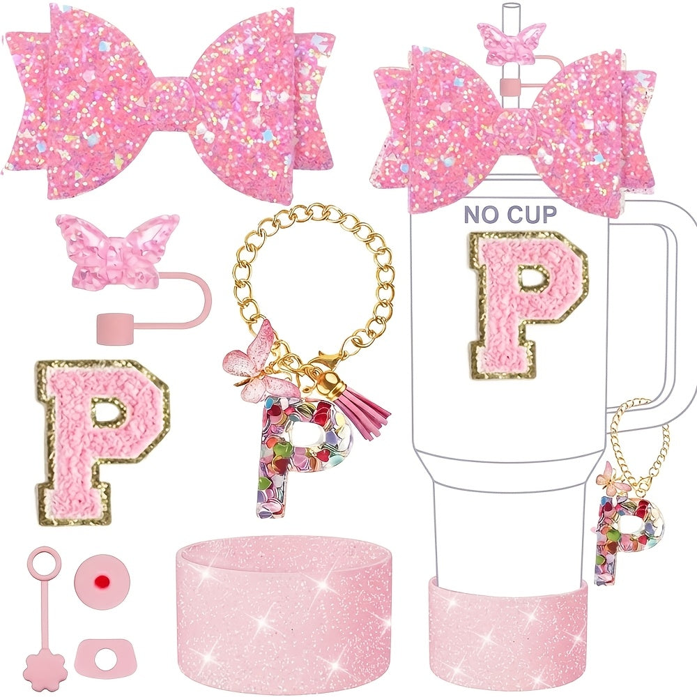 8pcs additions set 30oz 40oz tumbler cup including straw top