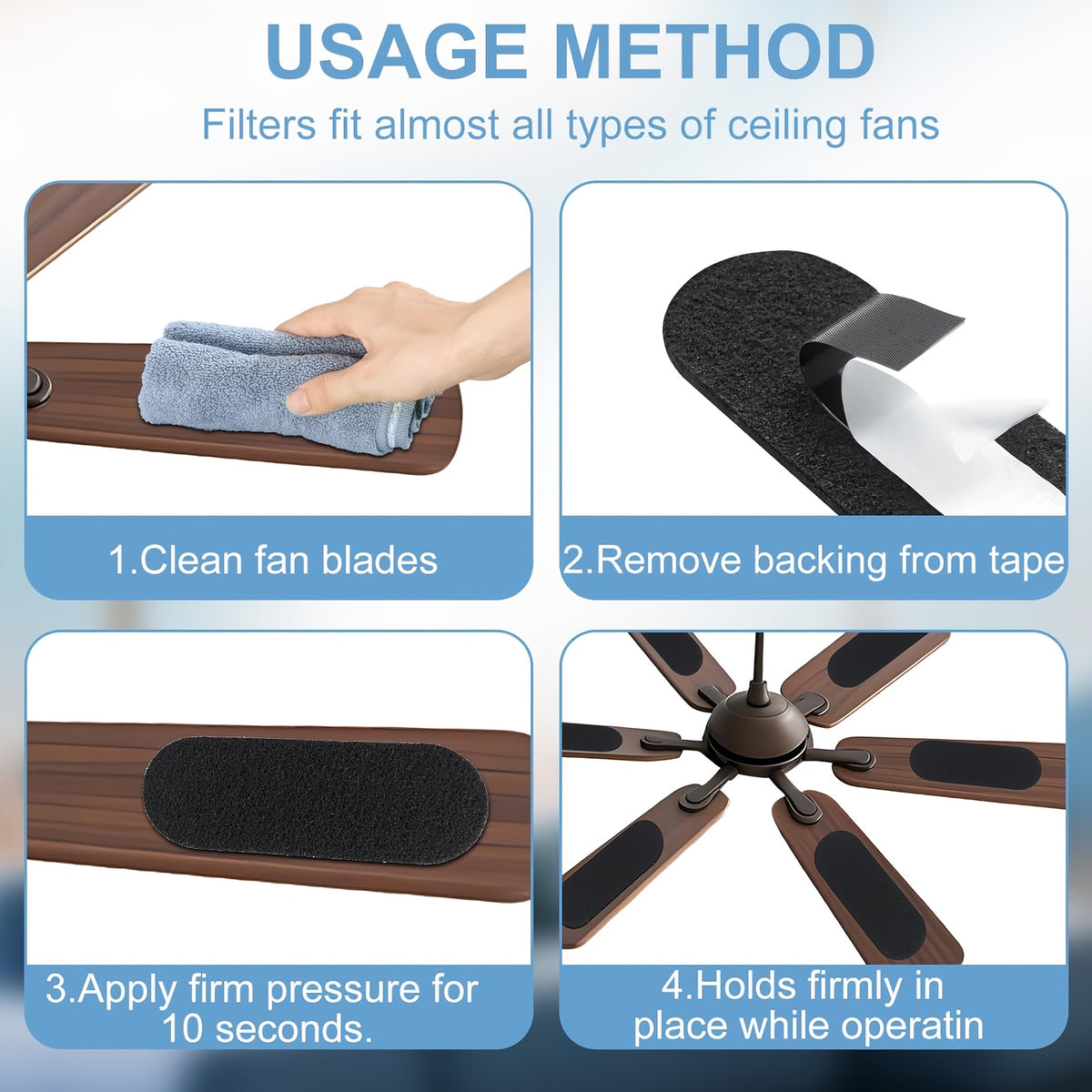 5pcs ceiling fan blade activated carbon   blade air