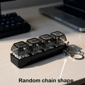 four button press decompression keychain portable fun