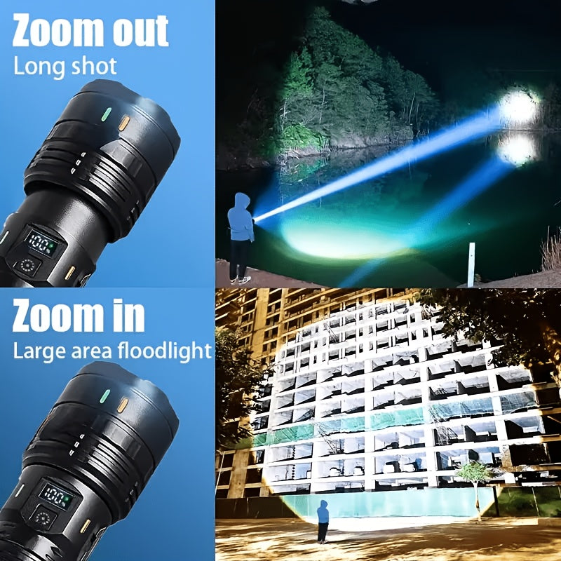 high power led flashlight features   bright adjustable