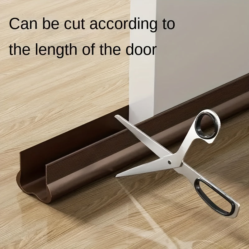 1pc adjustable soft rubber door draft stopper windproof