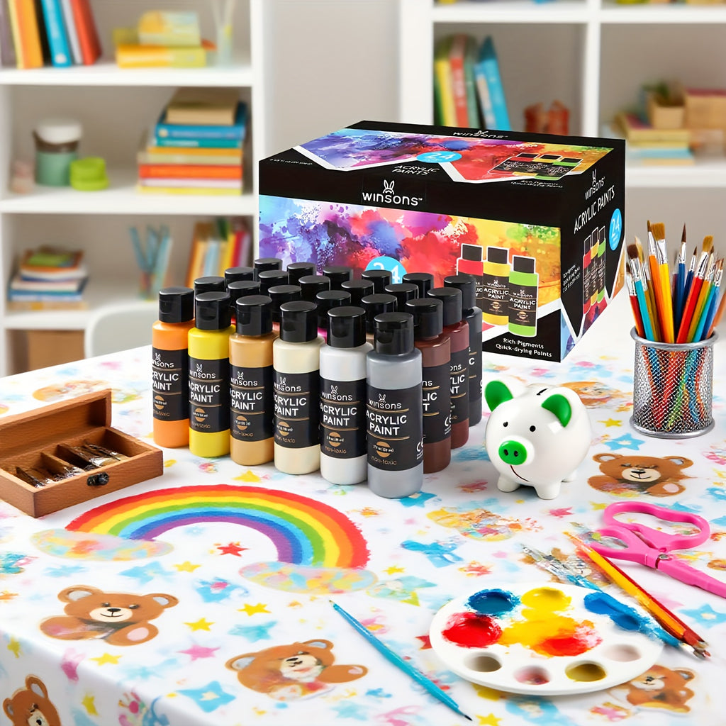 acrylic paint   colors 2fl oz 59ml per bottle