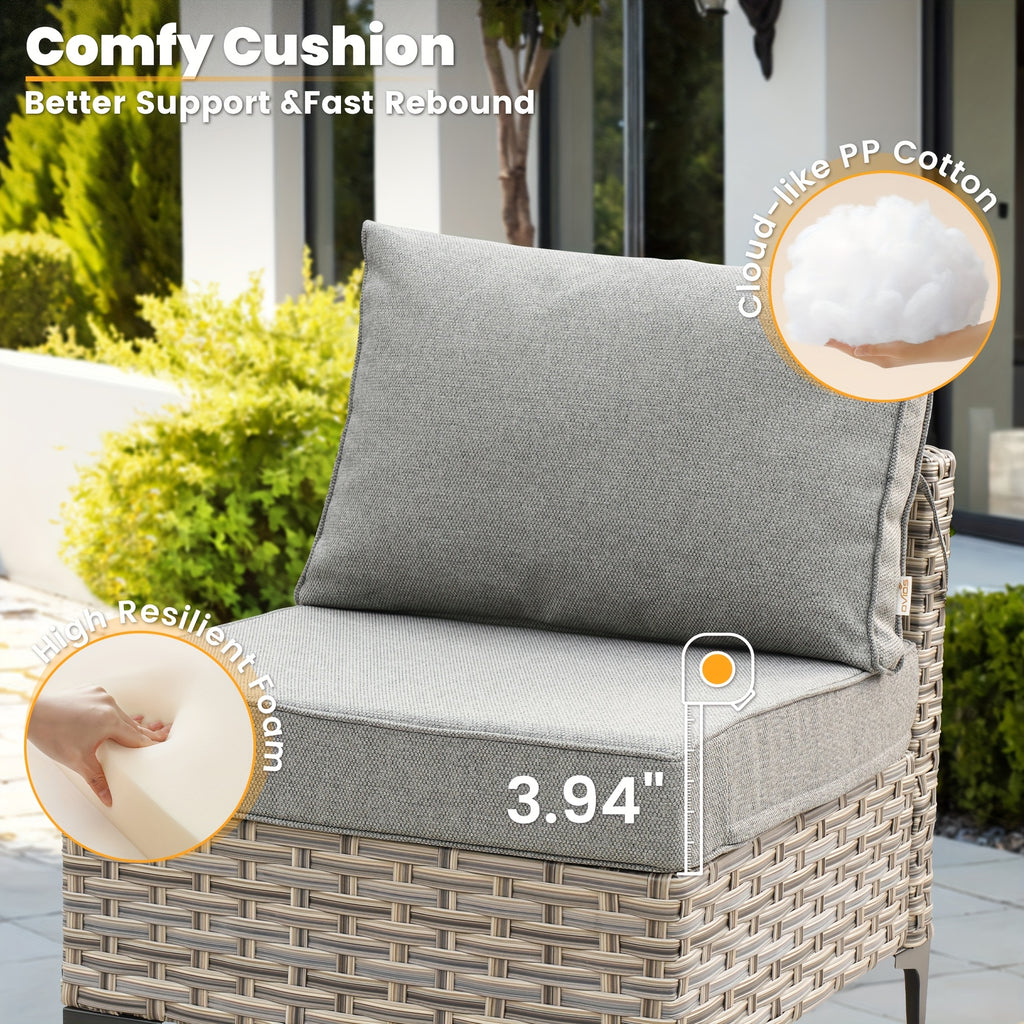 2 3 5 8 10pcs deep seat outdoor patio furniture set outside