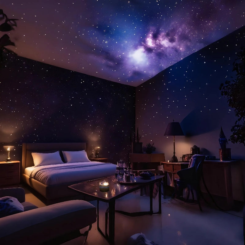 16 color adjustable starry sky projection wave night light