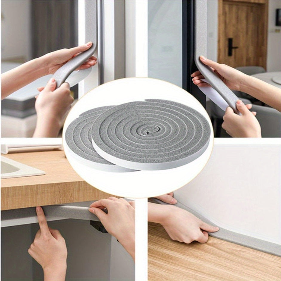 2 rolls self   sponge foam weather stripping tape