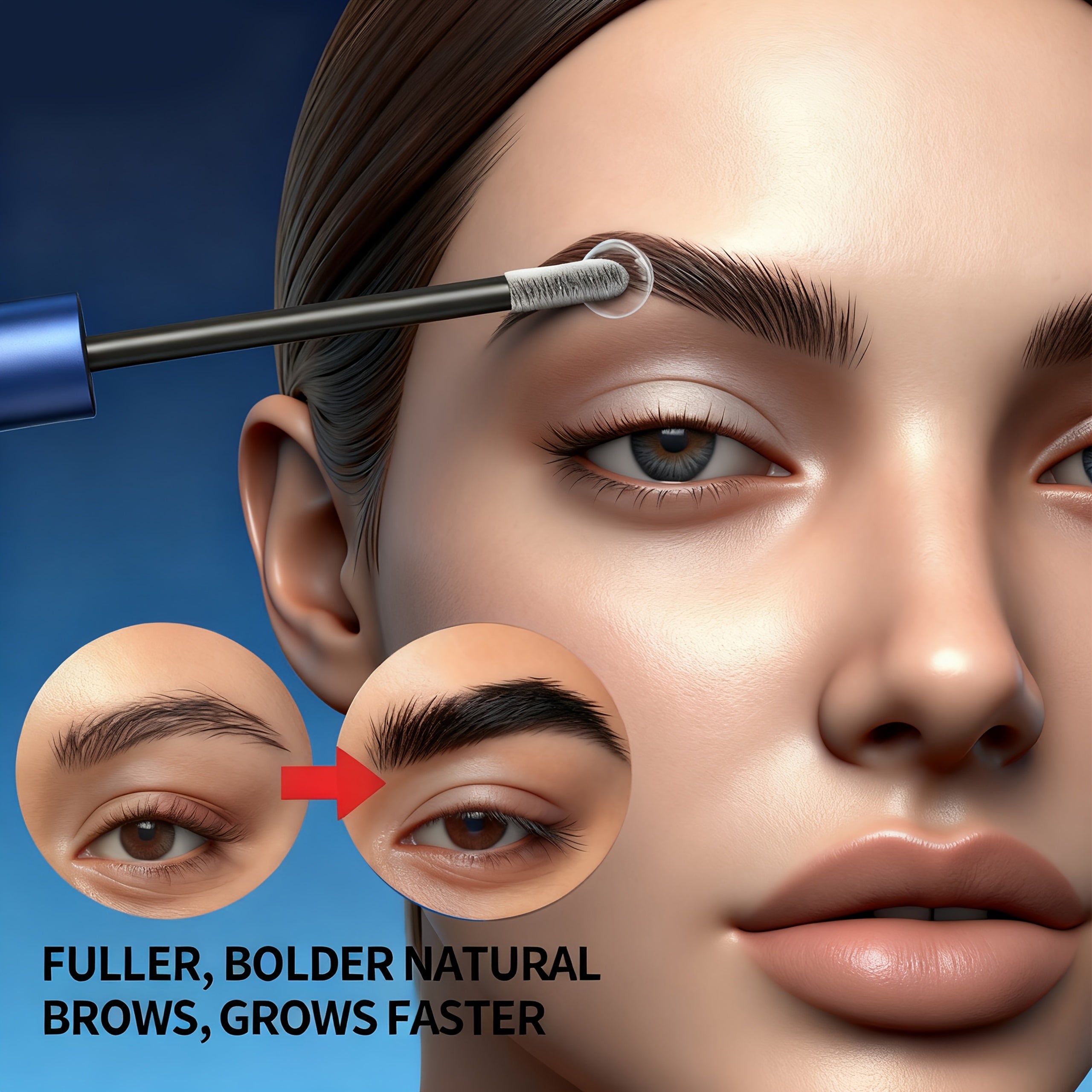 3ml rqvq colorful makeup eyebrow liquid thick long eyebrow