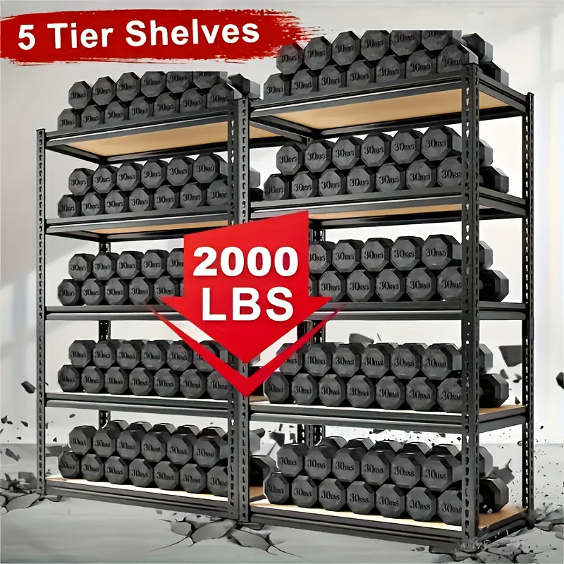 2000lbs shelving heavy duty 5 tier storage shelves