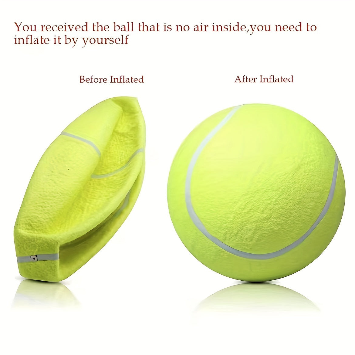 needle giant   pet tennis ball