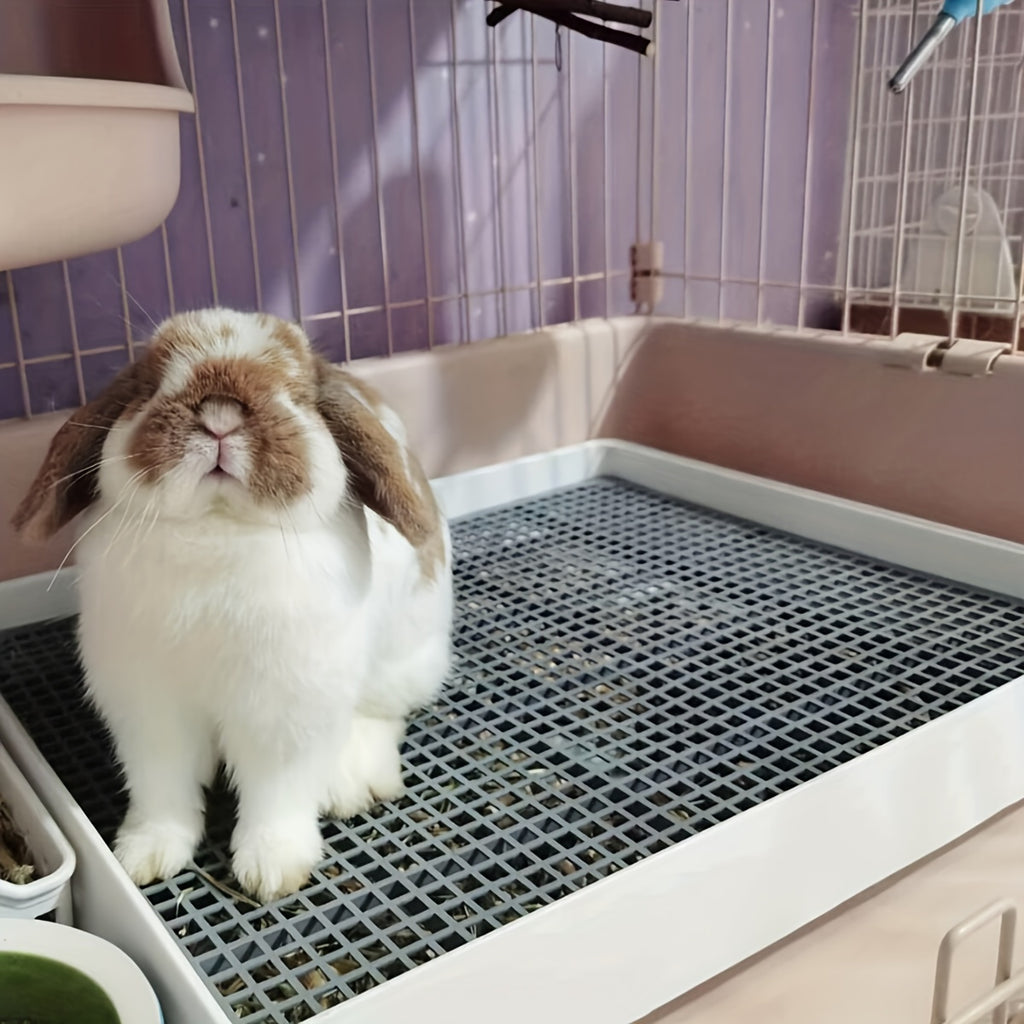 rabbit litter box large corner pet toilet odor proof sturdy