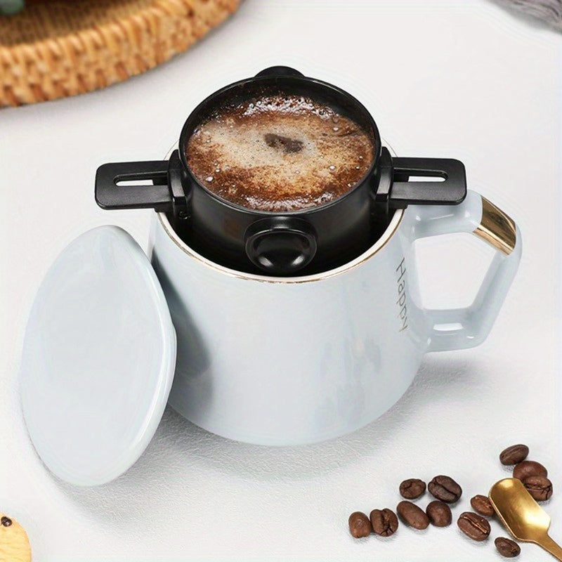 portable stainless steel reusable coffee filter foldable