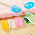 5pcs portable toothbrush cases durable travel toothbrush