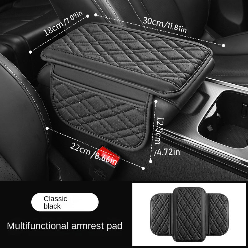 breathable pu leather car armrest cushion multifunctional