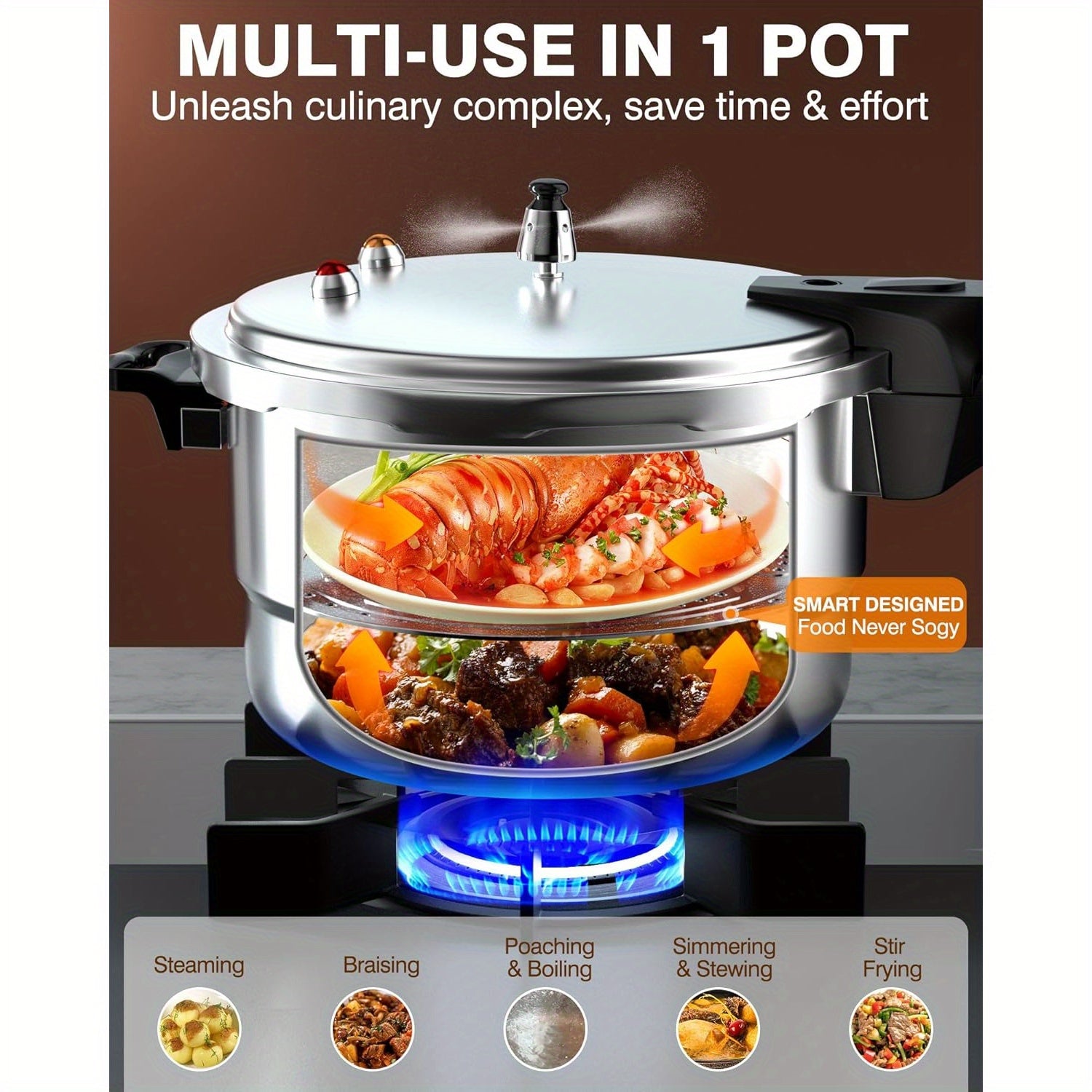 pyy 10qt aluminum pressure cooker a release