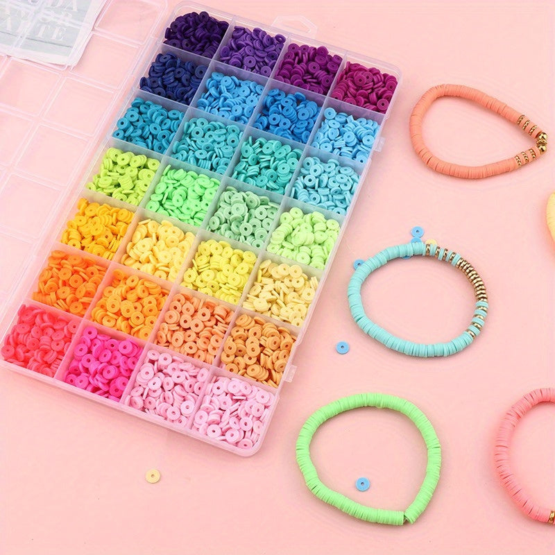 2190pcs 5100pcs clay beads bracelet making kit polymer beads