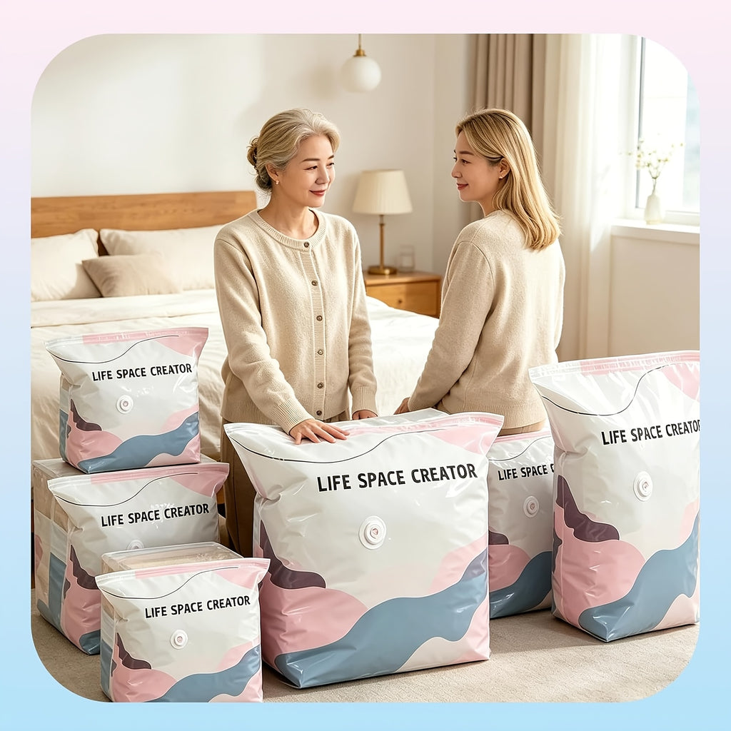 4pcs vacuum bag without pump no pump vacuum storage bags 3d