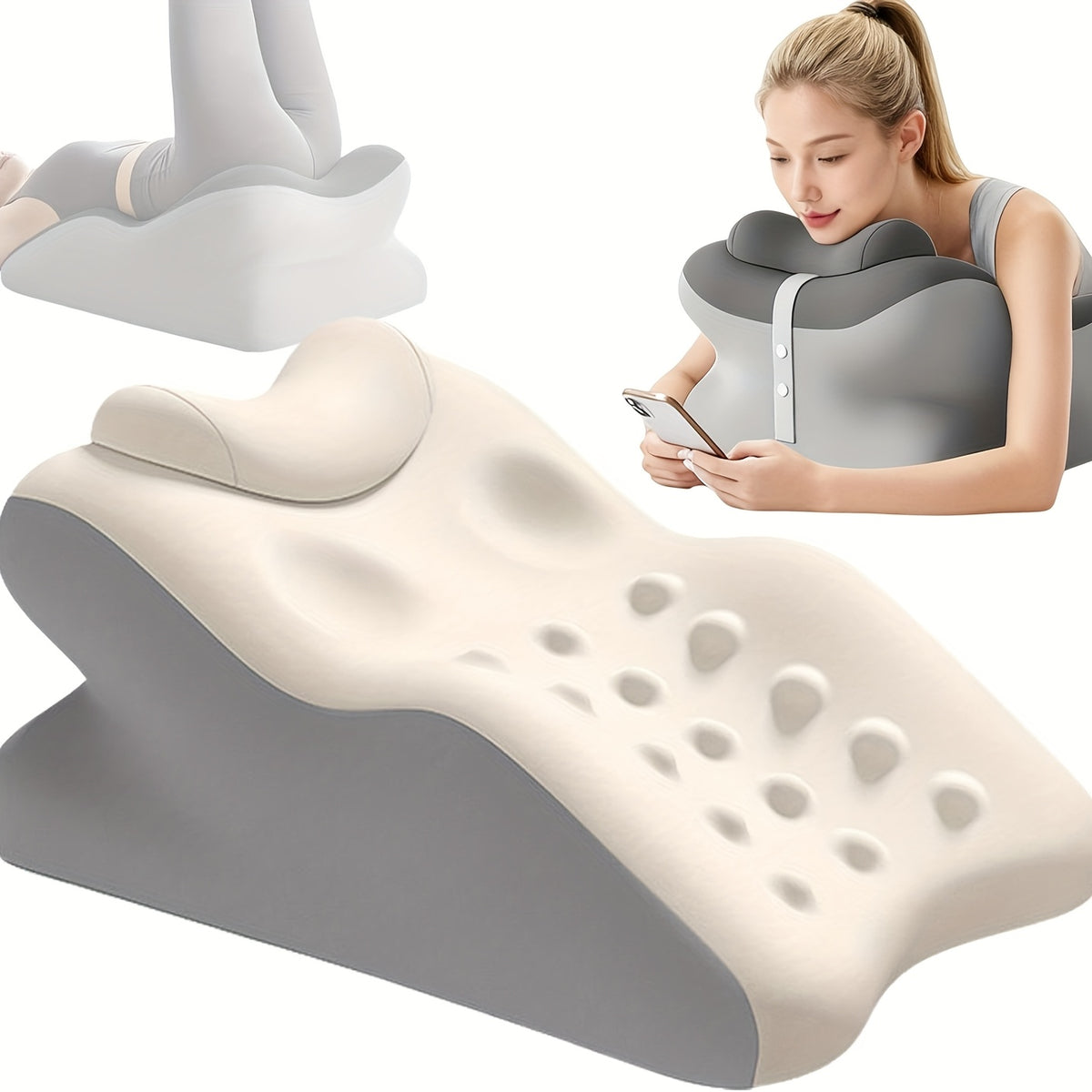 multi functional lap pillow ergonomic cervical support