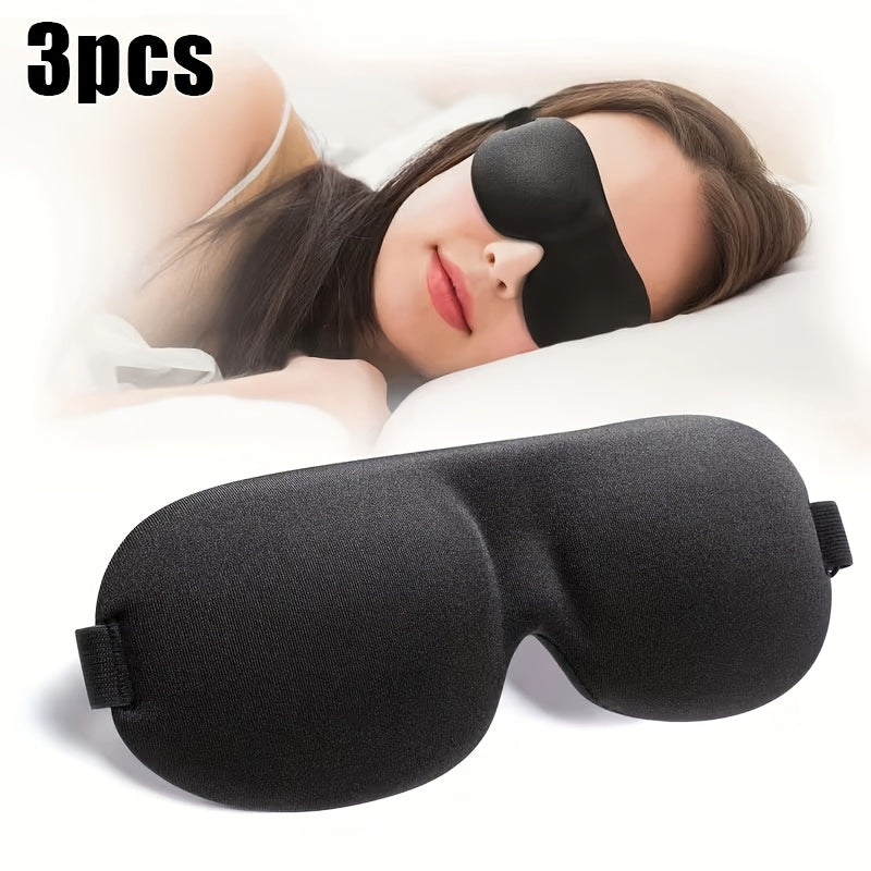3pcs   eye mask set   contoured design