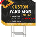 2d flat 2d flat custom yard sign 6 pack 18 x24 corrugated
