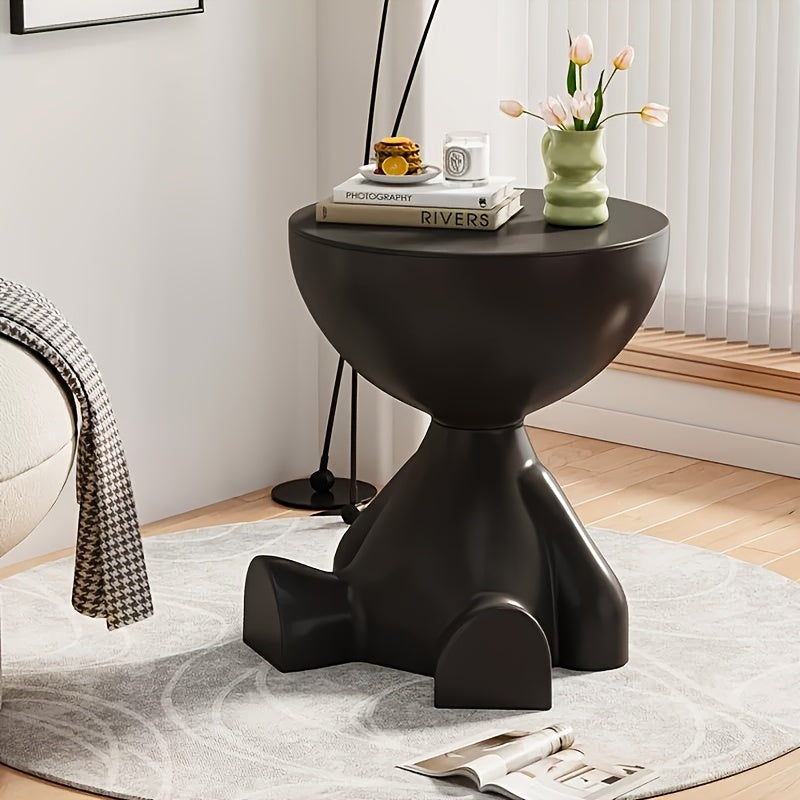 1pc modern creative bear shaped plastic bedside table