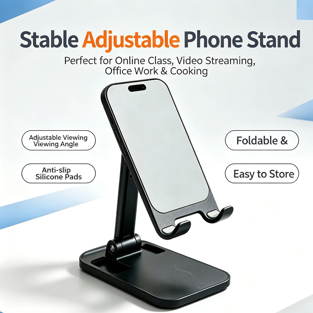 foldable adjustable desktop phone stand multi angle