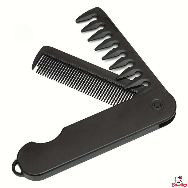 foldable unisex hair comb durable abs plastic handle plastic