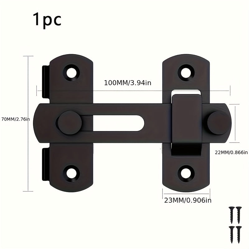 1pc stainless steel barn door locks 180 flip sliding