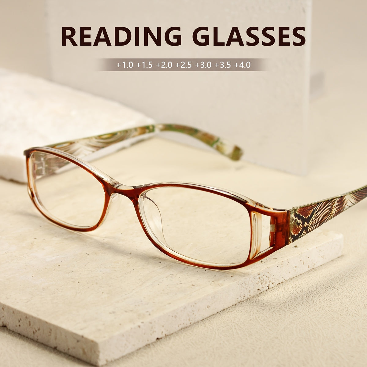 8pcs color striped reading glasses suitable men women