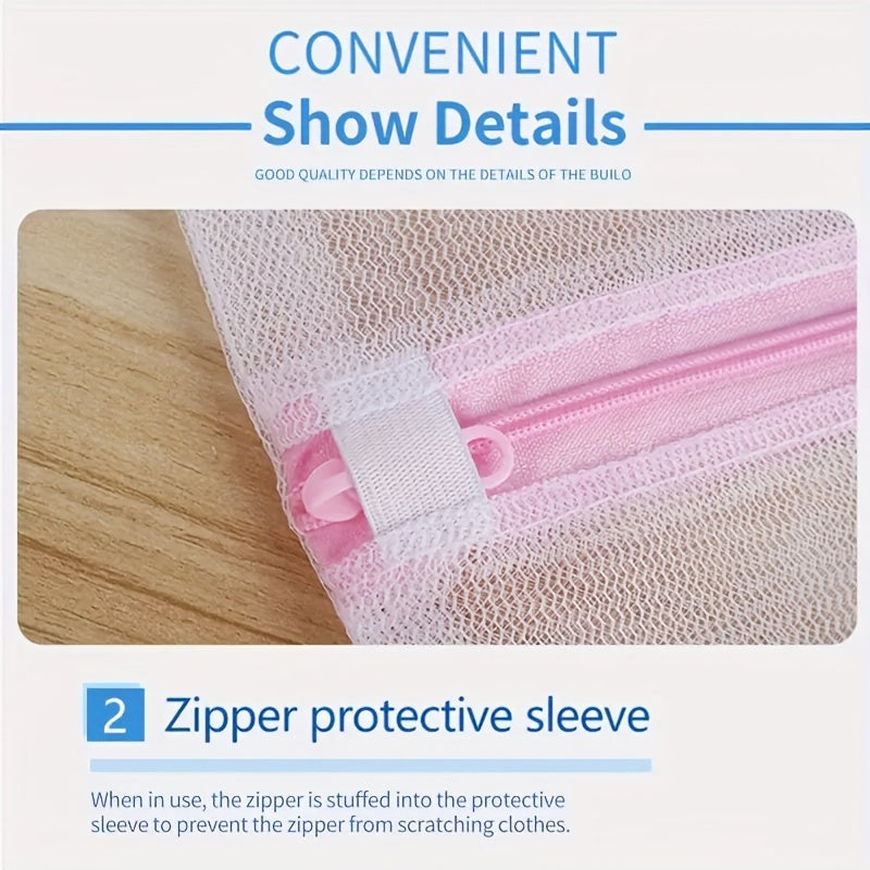2pcs laundry bag set thick mesh storage bag protective