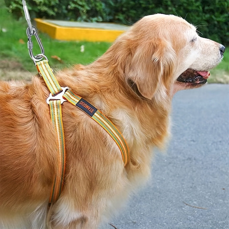 stainless   leash features reflective rust proof
