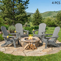 hdpe folding adirondack chair 4pack 6pack weather fire pit