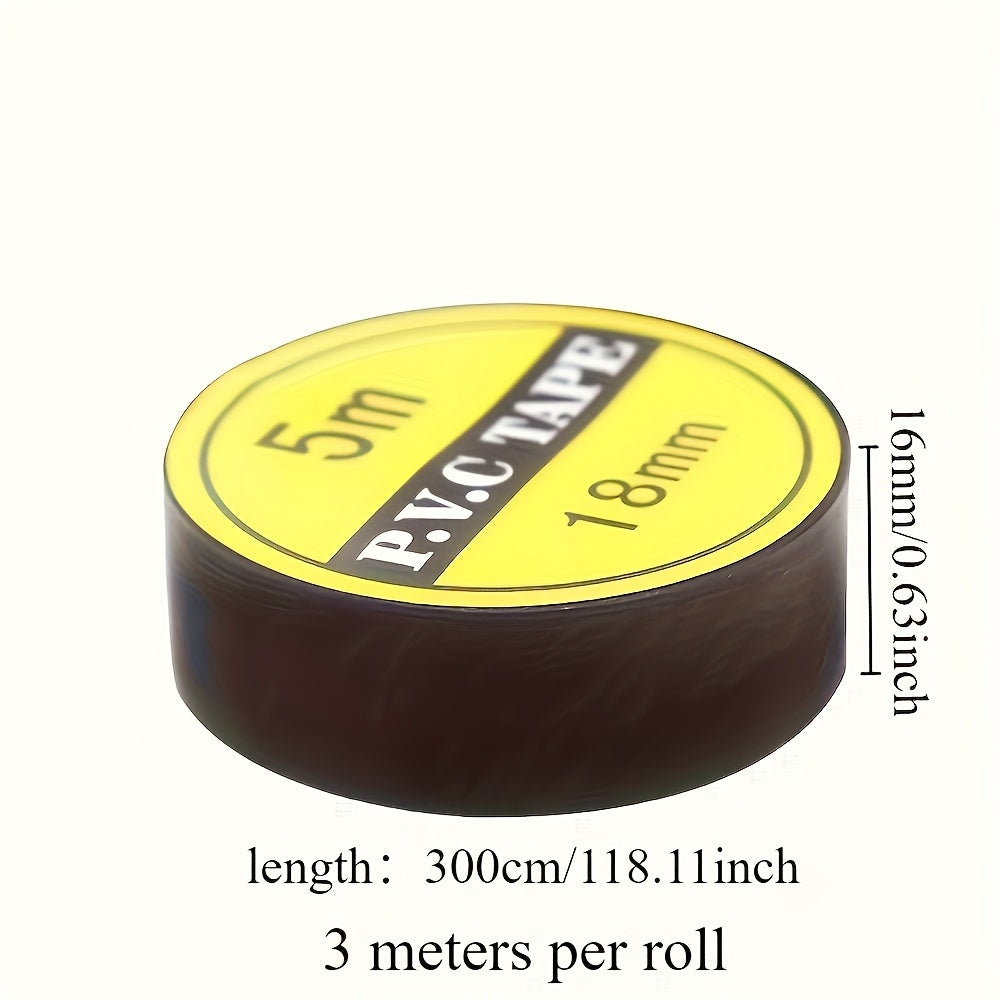 10 rolls high quality black electrical tape high temperature