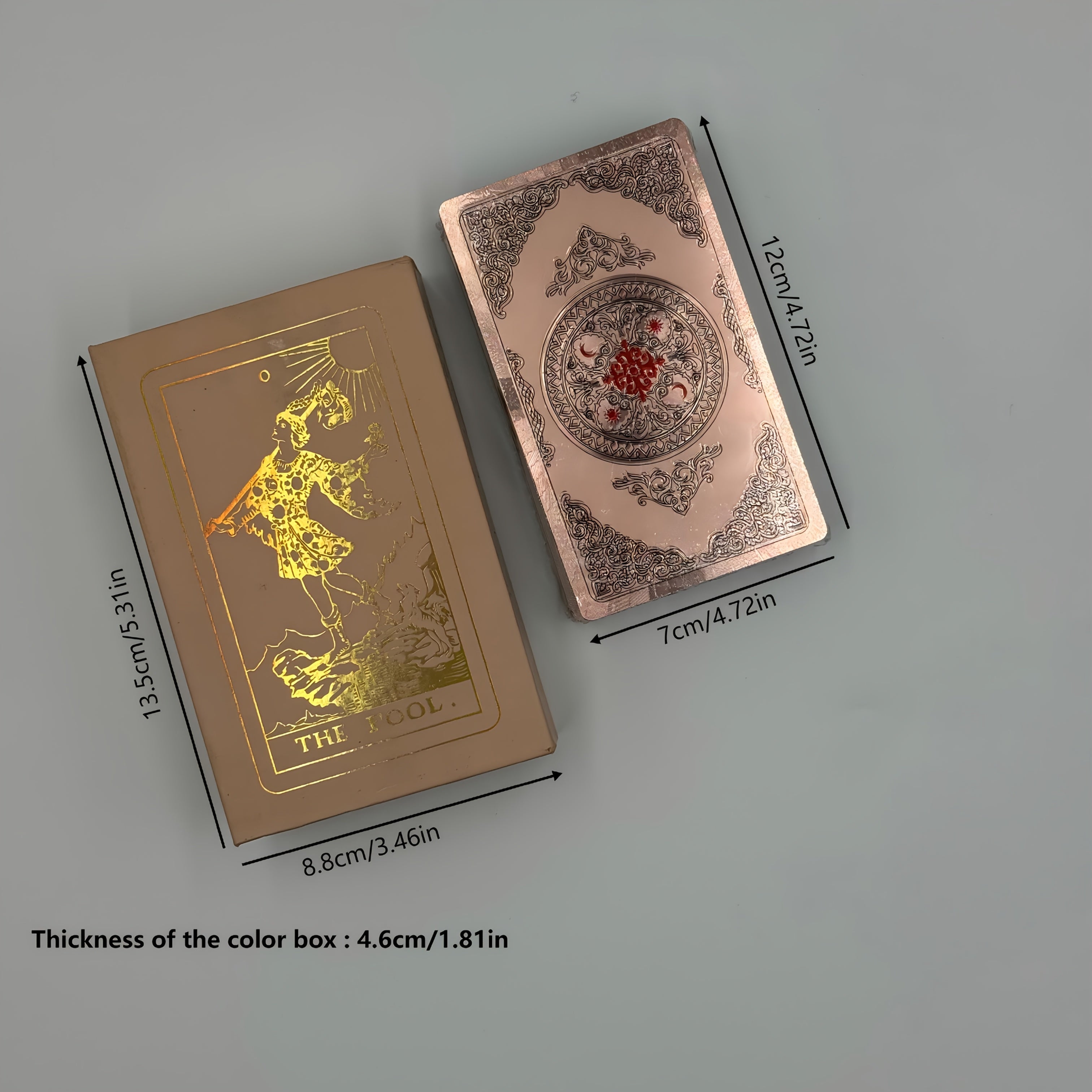 pink flower tarot cards guide exquisite gift box set