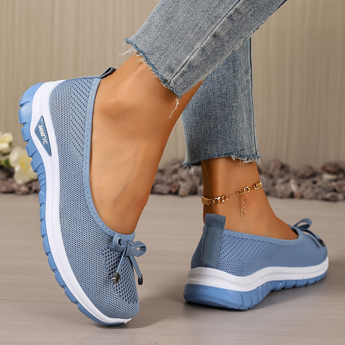 womens casual sneakers solid color breathable lightweight