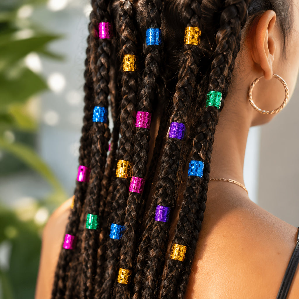 50 colorful hair accessories summer braiding ornaments